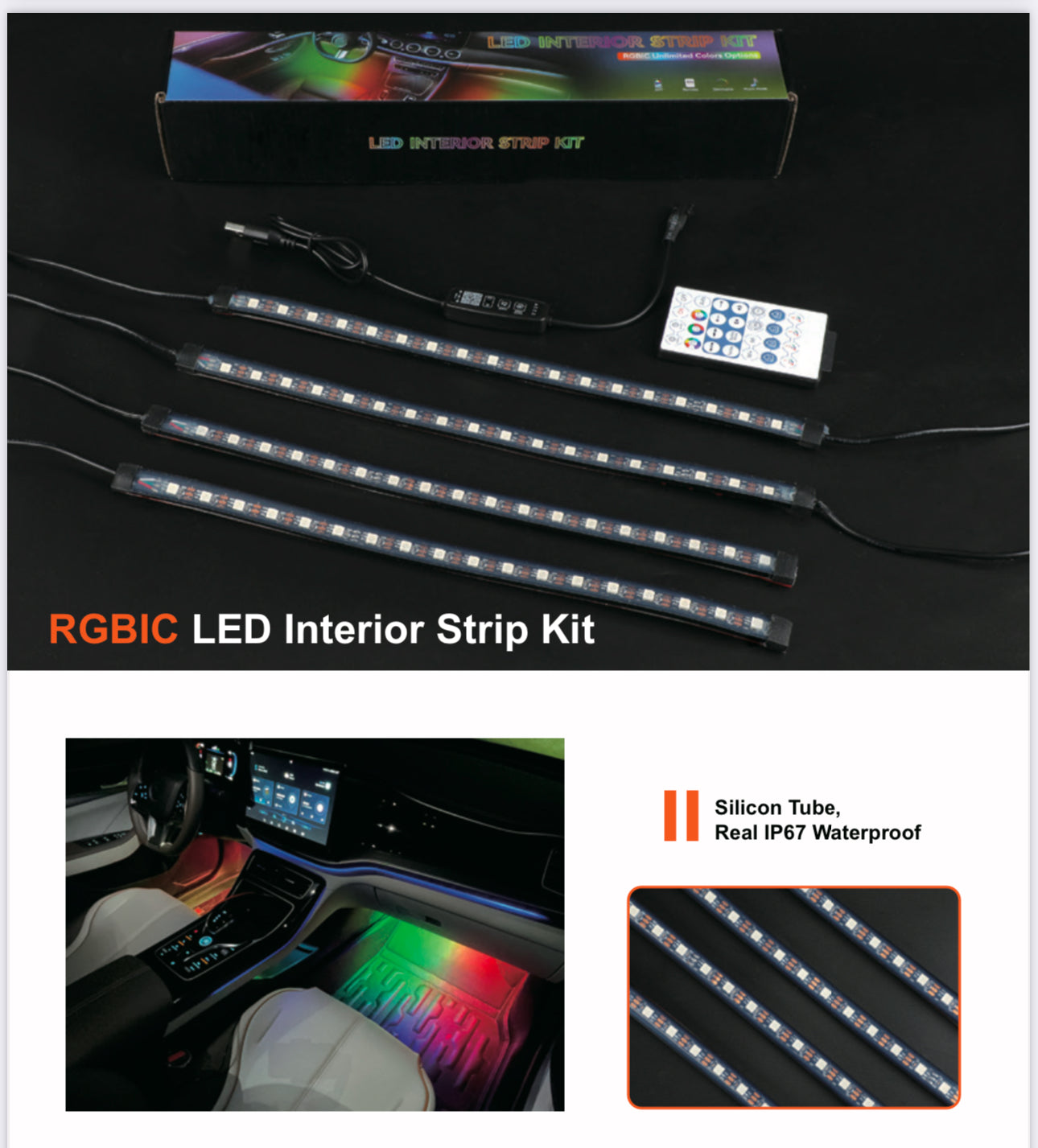 RGBIC LED Interior Strip Kit