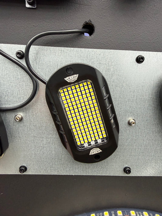 Pure White 144 LED Plug and Play Rock Light Kit